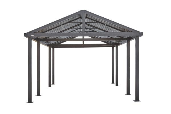 Sojag 12x20 Ft Samara Diy Carport In Dark Gray The Better Backyard