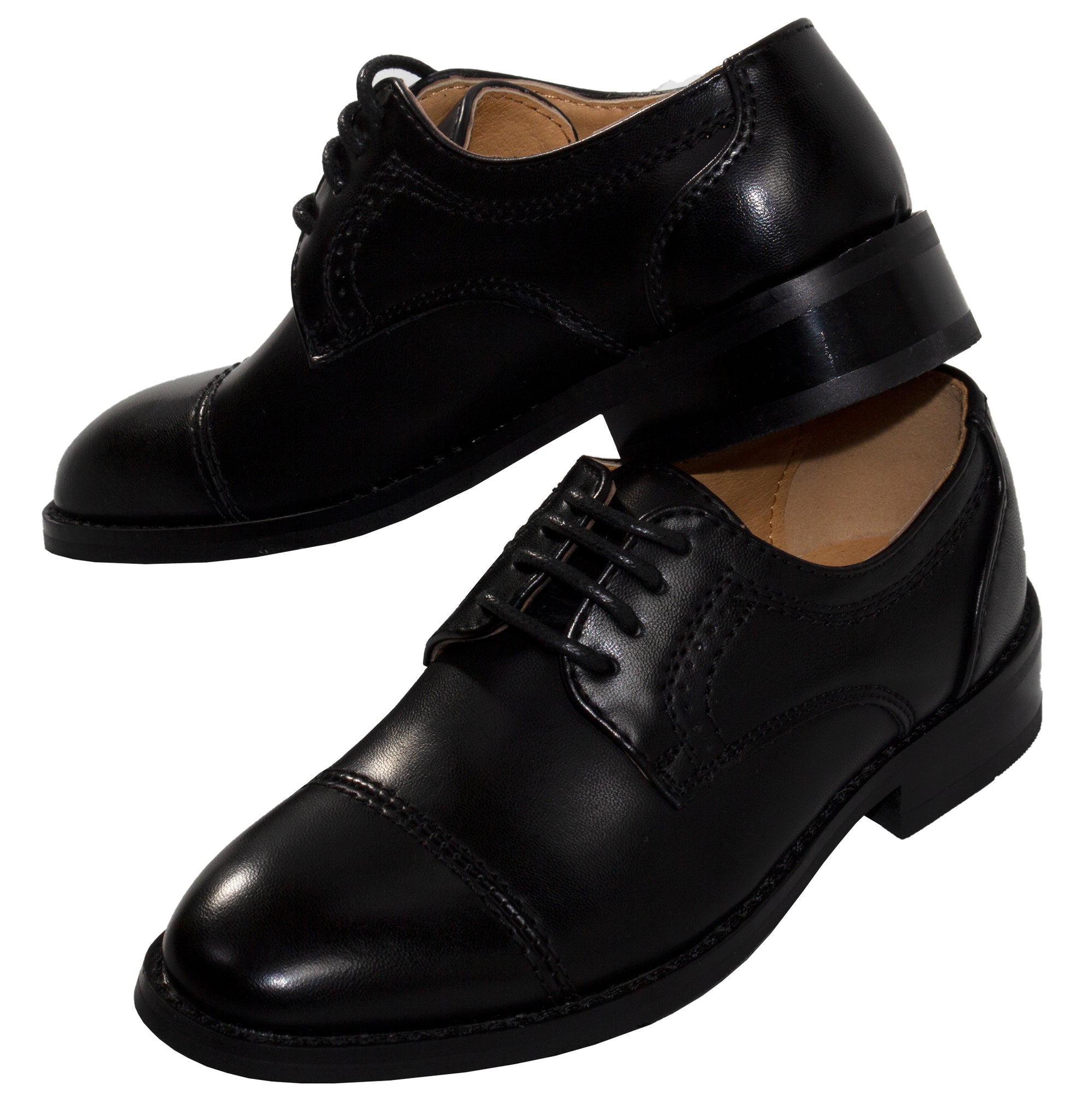 cap toe dress shoe