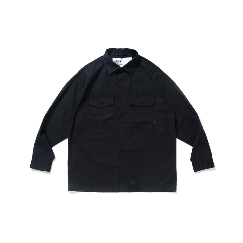 W)taps - wtaps lane ls tee 22ss ボーダー ブラック 黒Mサイズの+