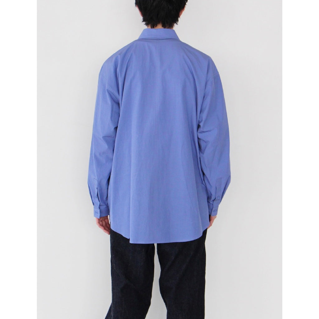 3個セット・送料無料 ATON SHRINK BROAD OVERSIZED SHIRT - ville