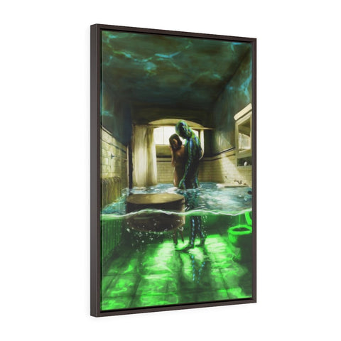 The Shape of Water | Vertical Framed Premium Gallery Wrap Canvas