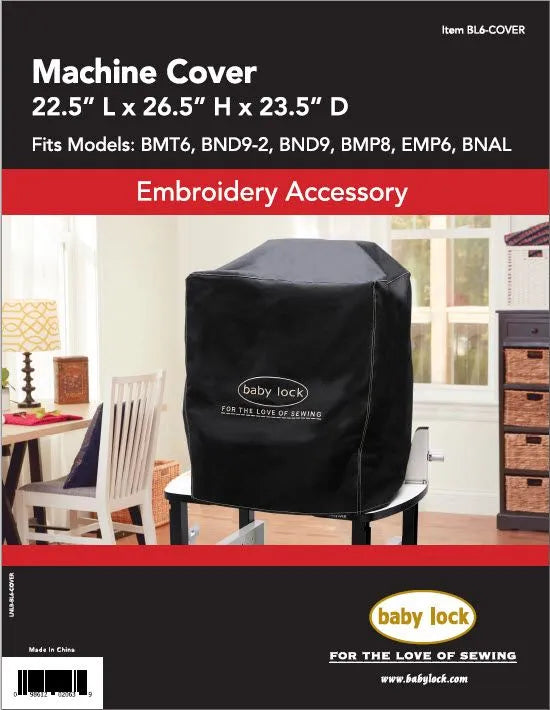 Baby Lock 6 Needle Multi needle Stitch Cover BL6-COVER