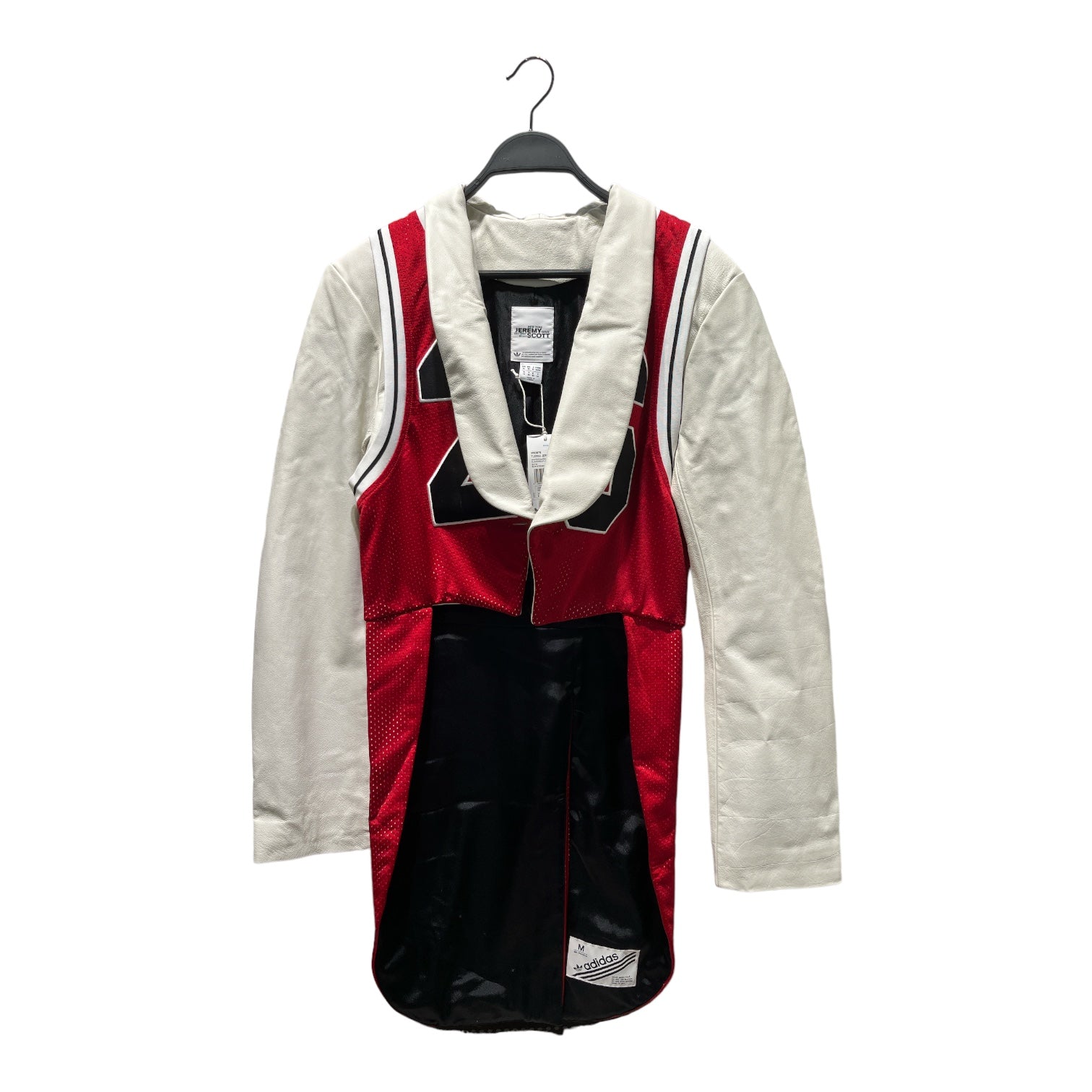 image of JEREMY SCOTT/adidas/Coat/M/Leather/RED/JERSEY LEATHER JACKET