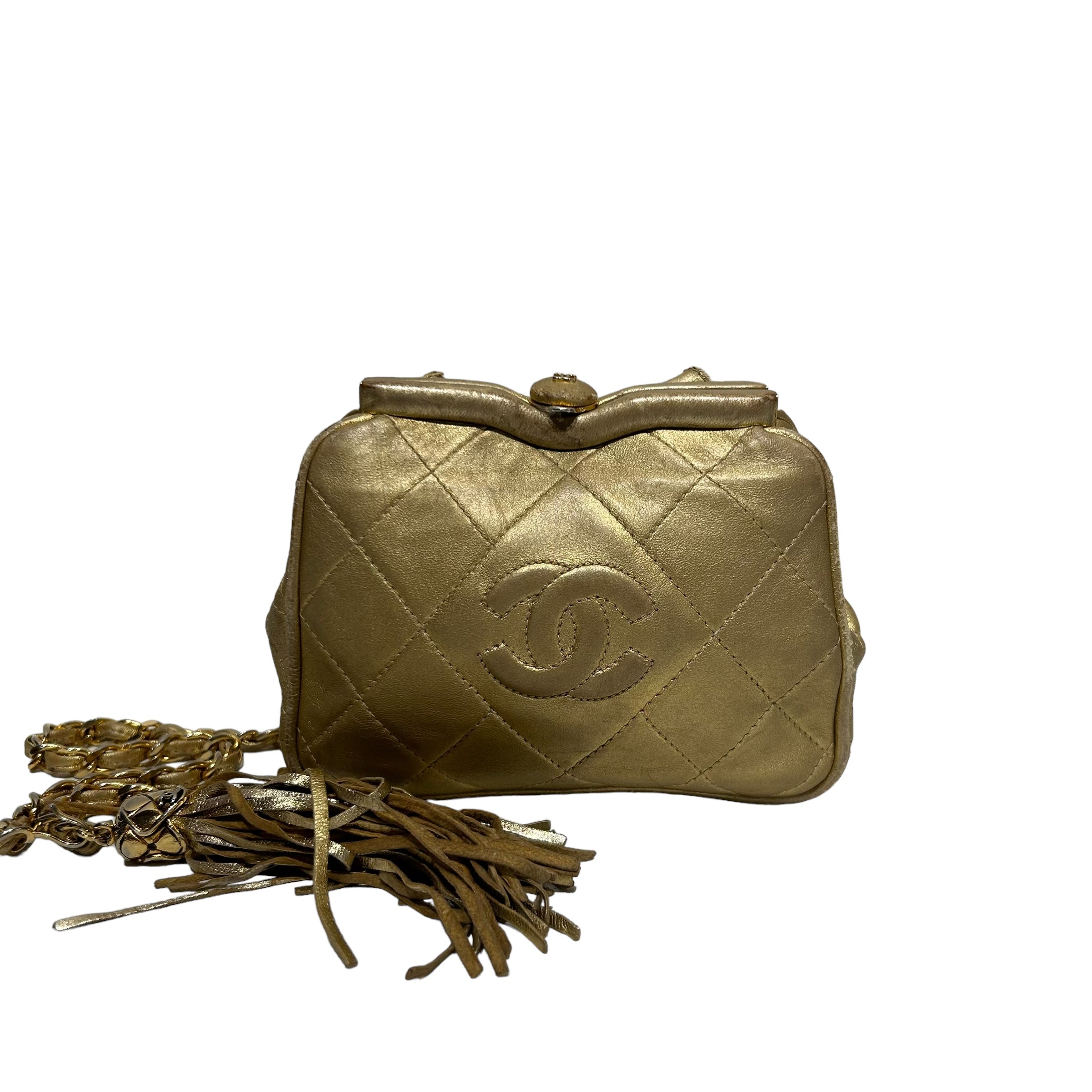 Image of CHANEL///Bag/--/Plain/Others/GLD/W [Designers] Essentials/