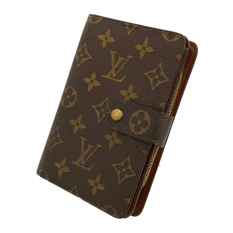 Louis Vuitton Monogram Porte Papier Zip Wallet M61207 Brown Cloth