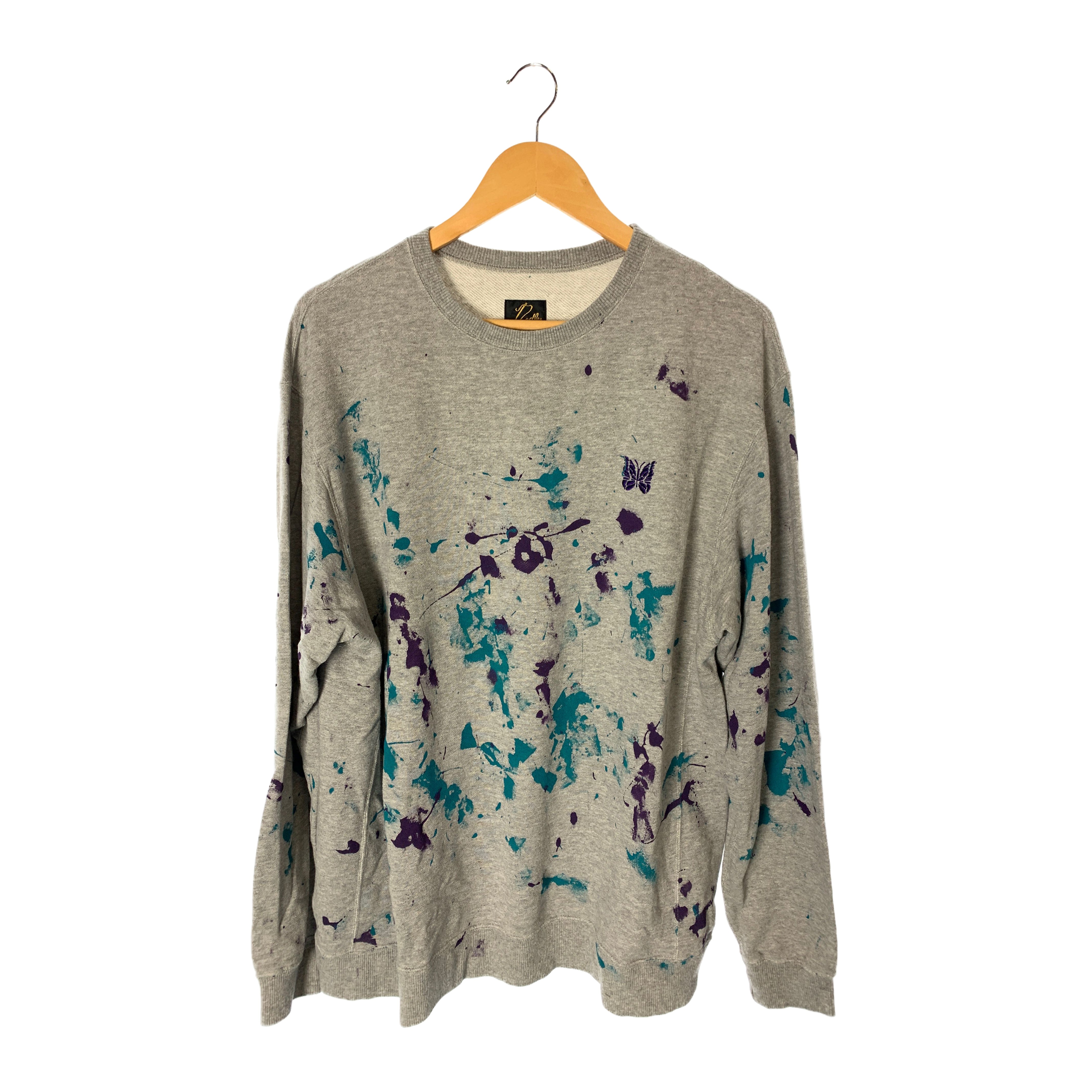 image of Needles/Sweatshirt/L/GRY/Cotton/All Over Print/GL399