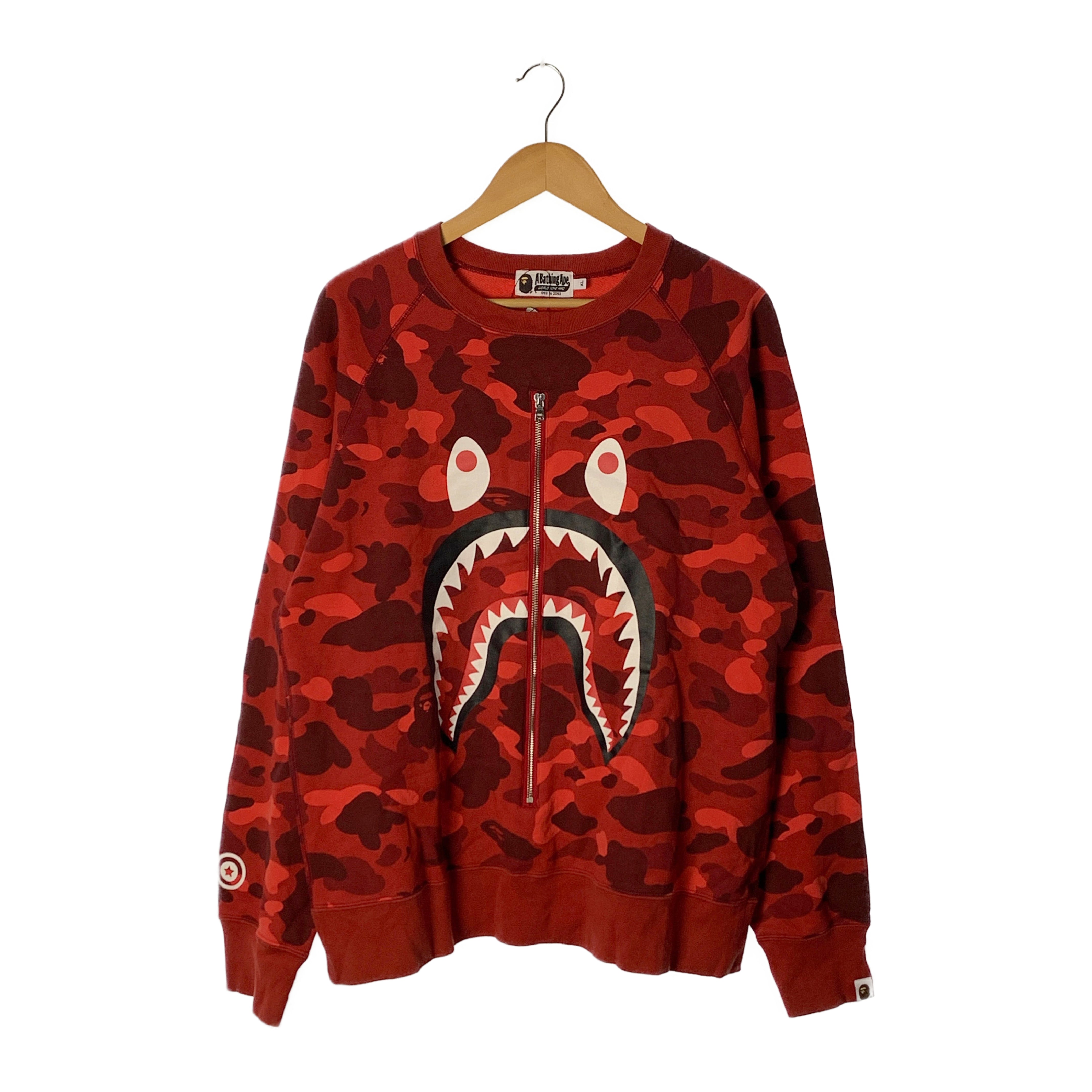 image of BAPE/Sweatshirt/XL/Red/Cotton/