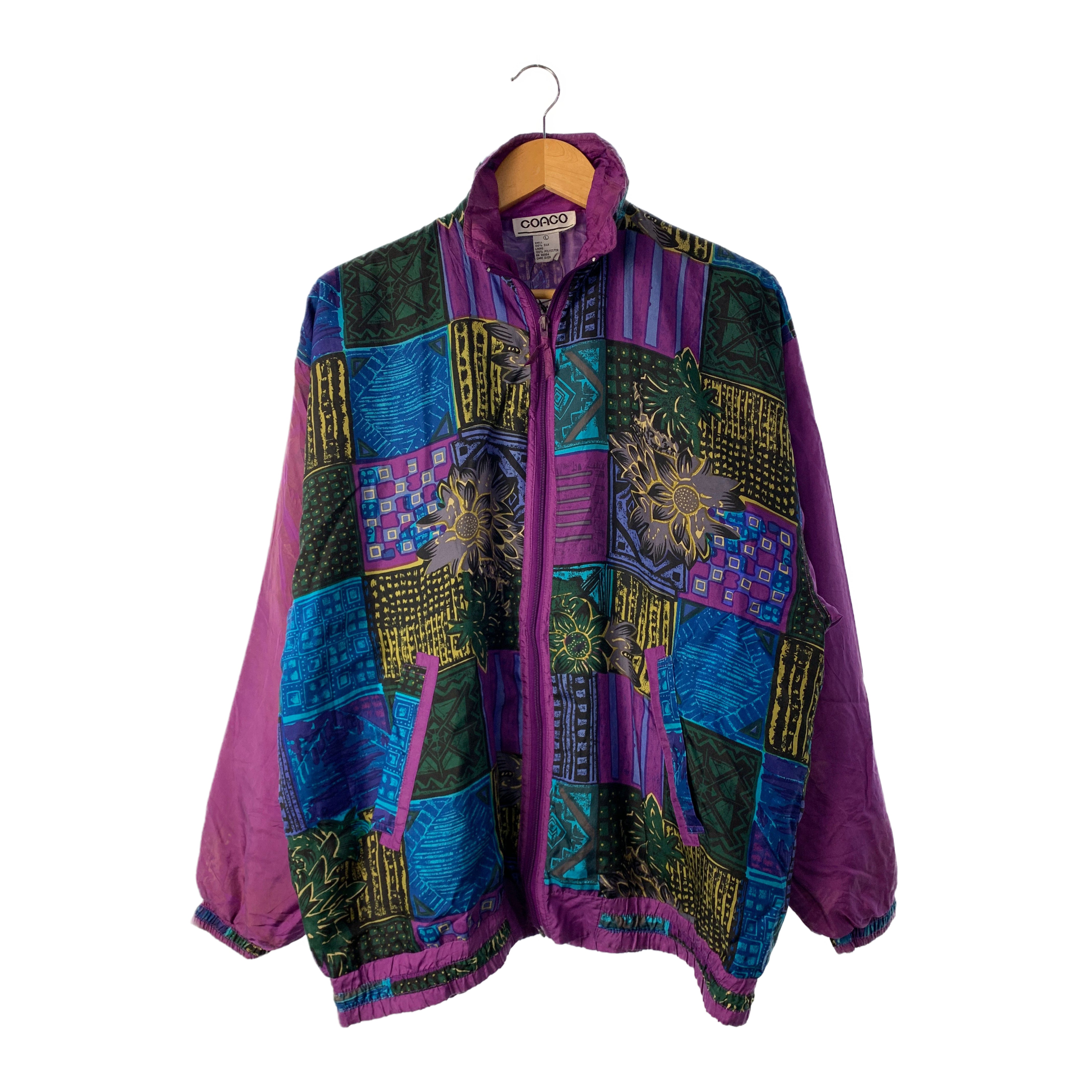 Image of Vintage/Jacket/L/Purple/Silk/