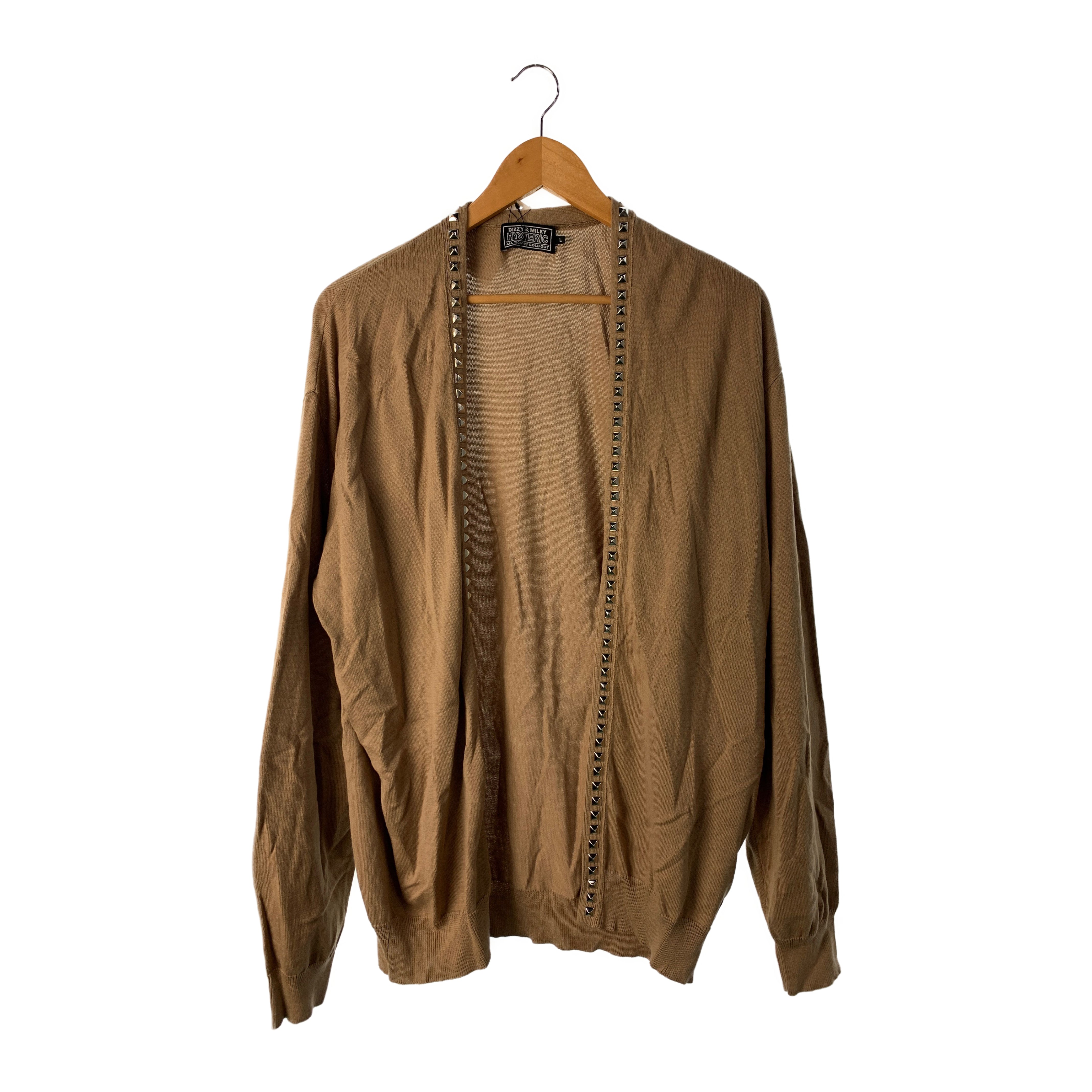 Image of HYSTERIC GLAMOUR/Cardigan/L/Brown/Cotton/02213ND01