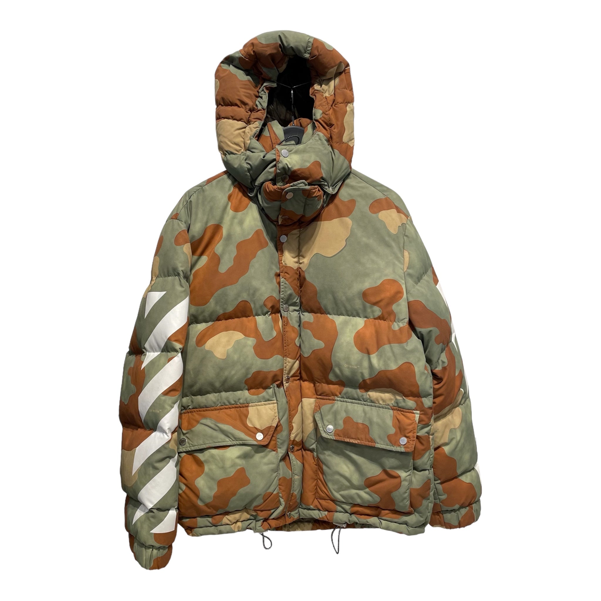 image of OFF-WHITE/Coat/L/Cotton/GRN/Camouflage/