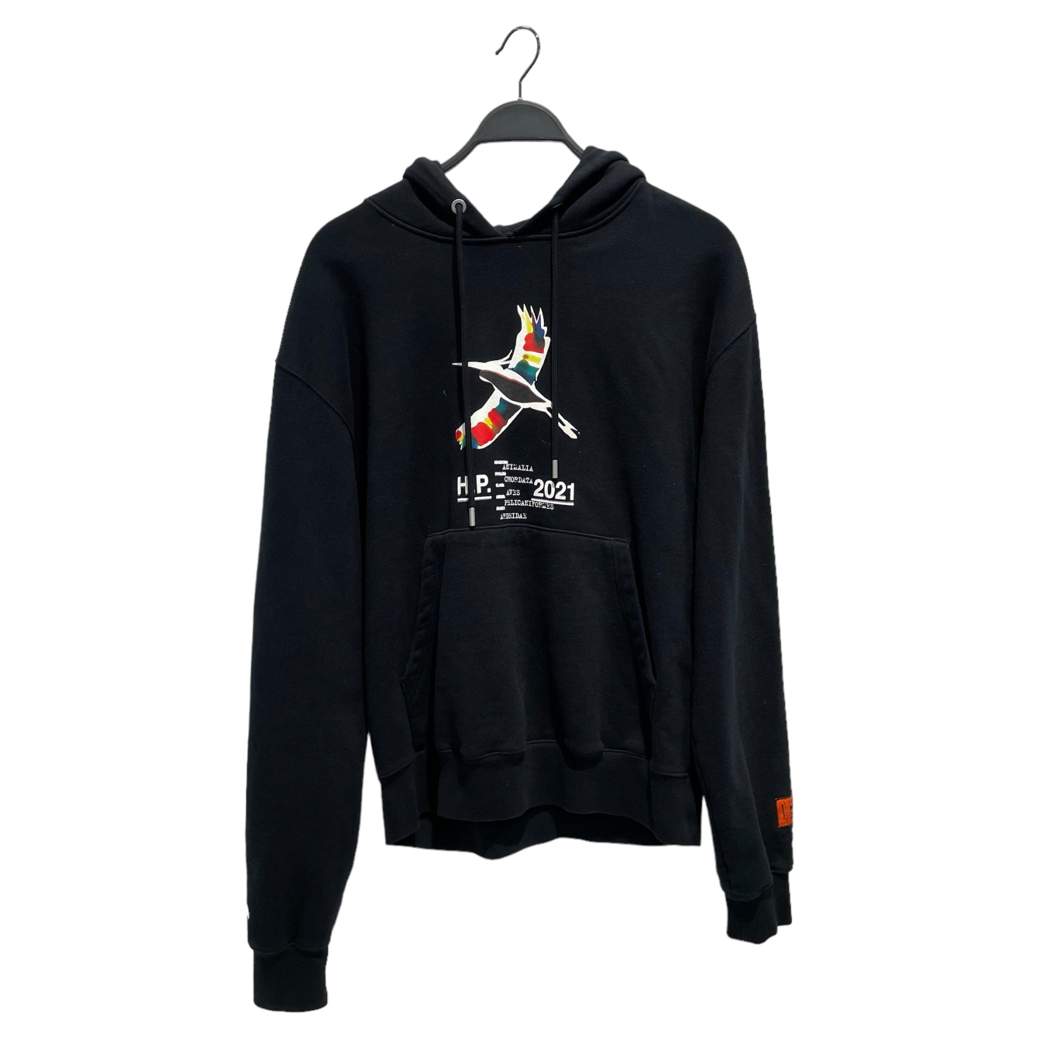 image of HERON PRESTON/Hoodie/L/Graphic/Cotton/BLK/