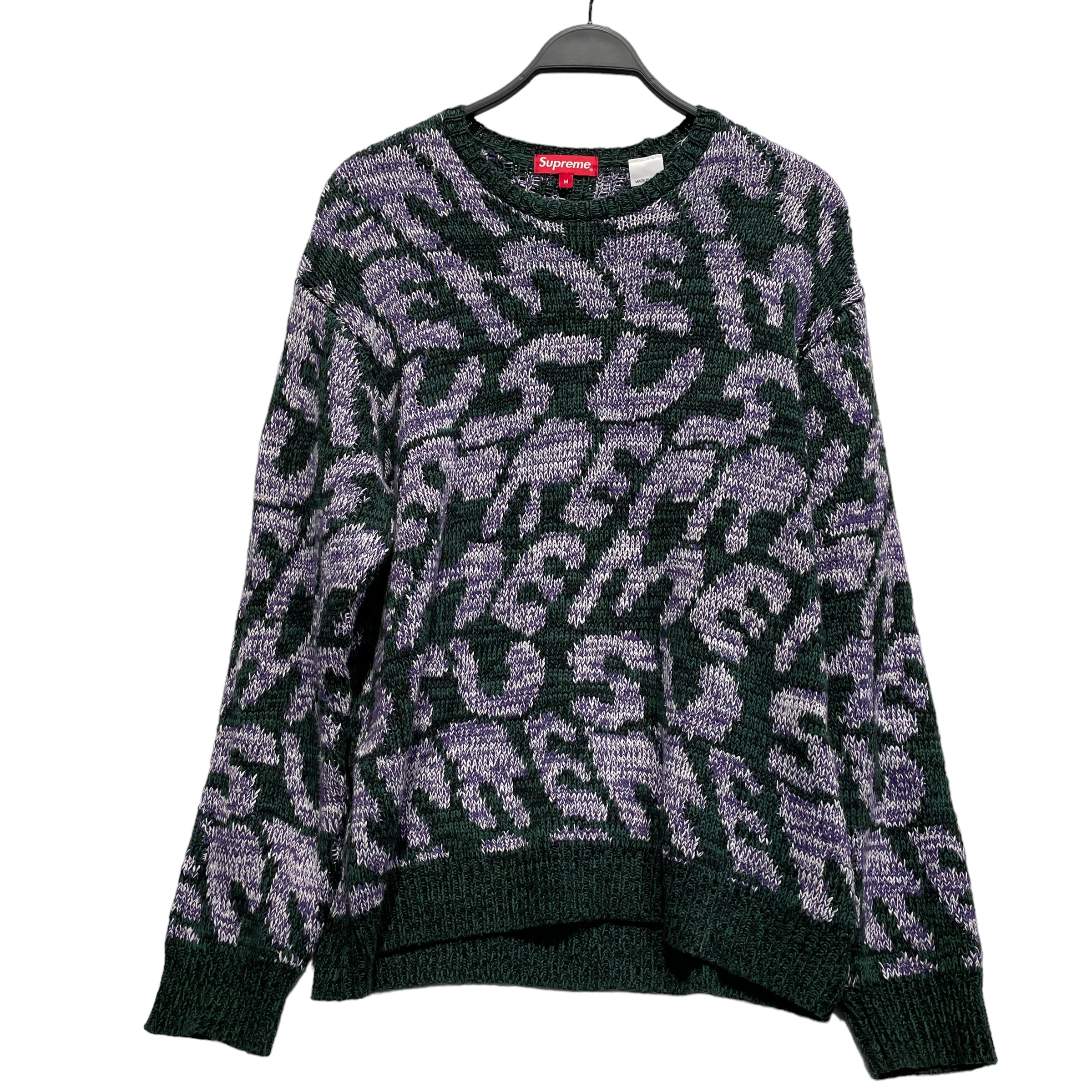 Image of Supreme/Heavy Sweater/L/Polyester/GRN/STACKED