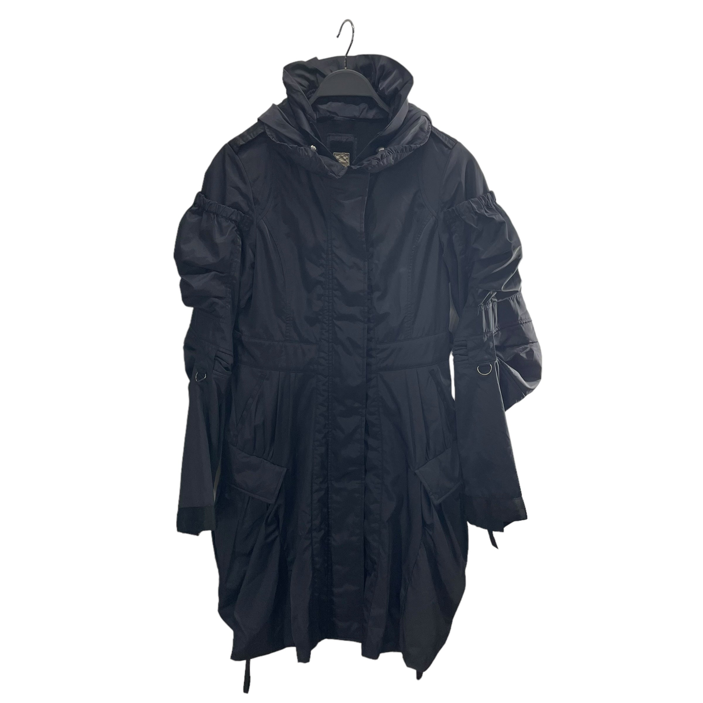 Image of MARITHE FRANCOIS GIRBAUD/Windbreaker/M/Nylon/NVY/ZIP UP TRENCH