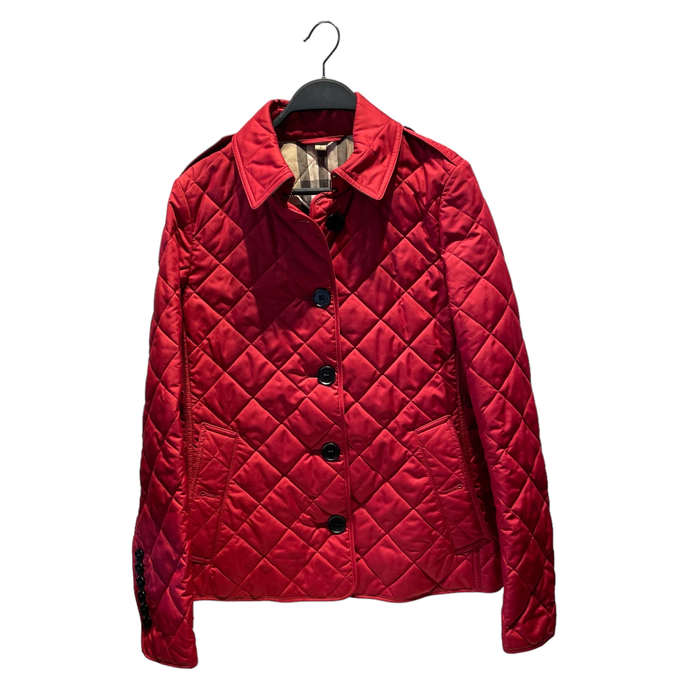 Image of BURBERRY LONDON/Quilted Jkt/S/Polyester/RED/