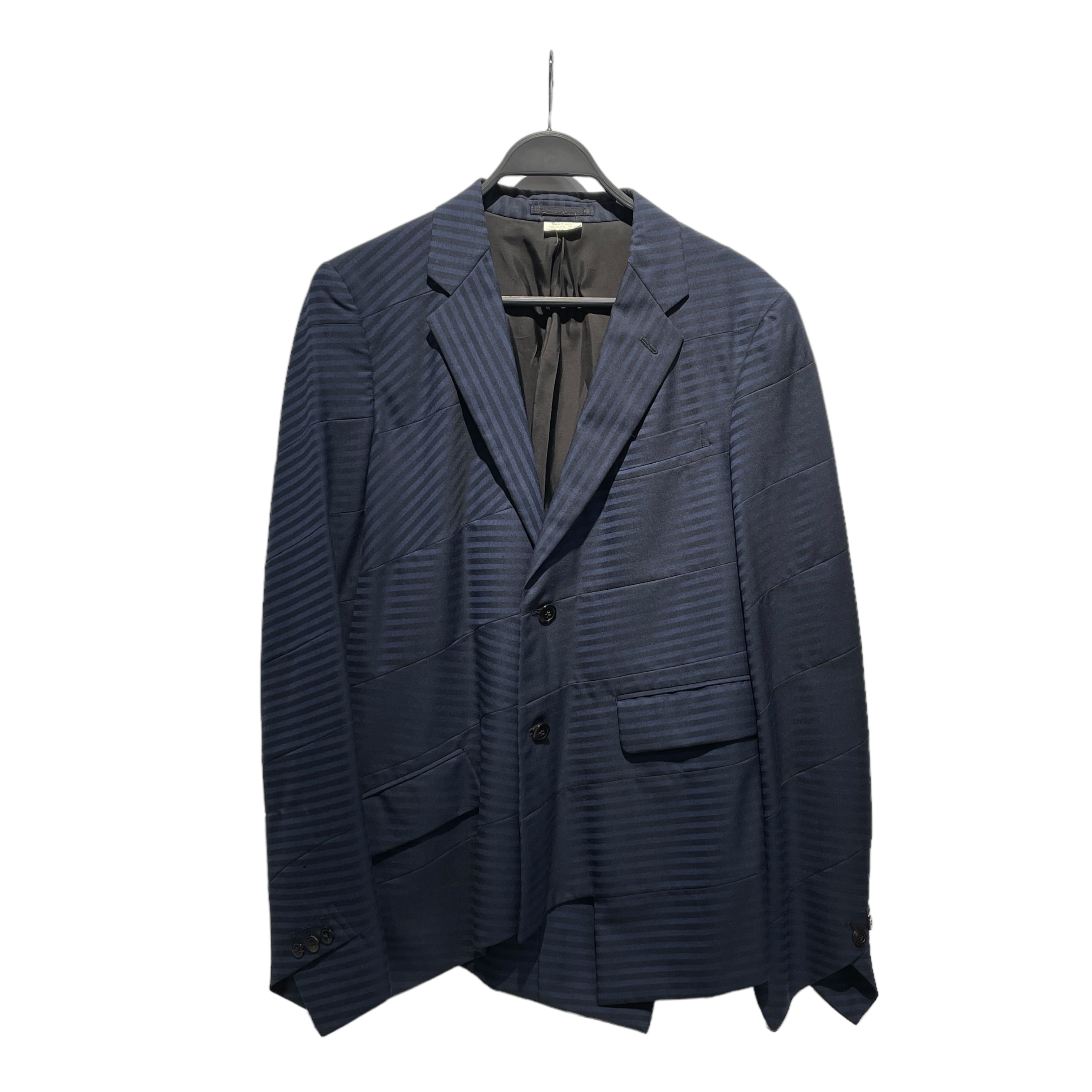 image of COMME des GARCONS HOMME PLUS/Suits/M/Stripe/Wool/NVY/