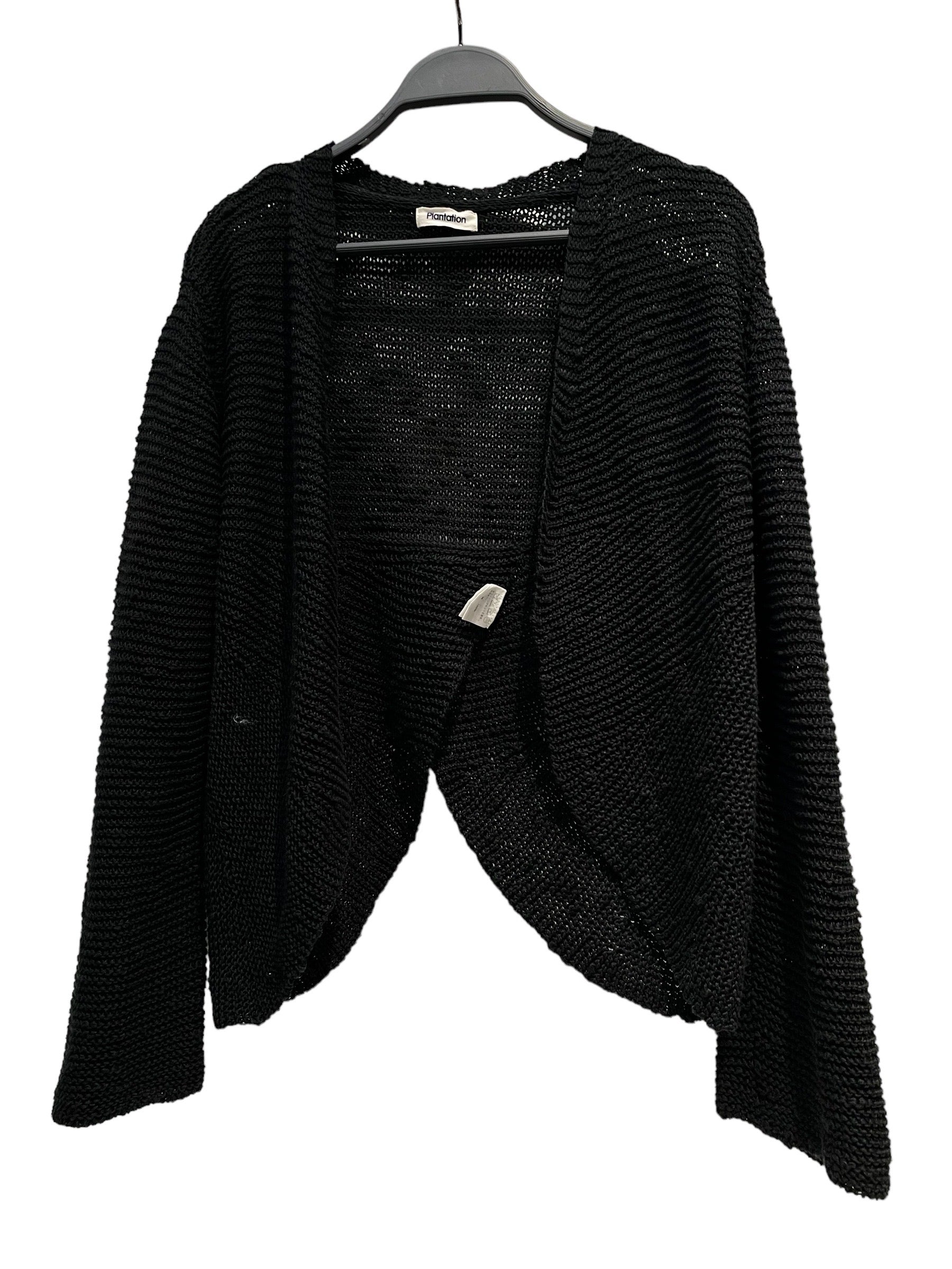 image of Plantation/Cardigan/M/Cotton/BLK/