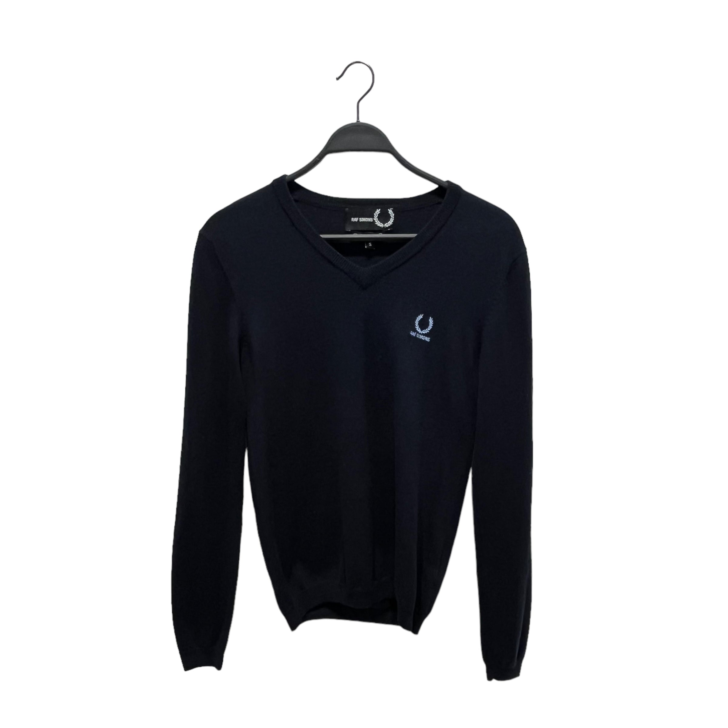 image of RAF SIMONS/Sweater/S/Navy/Wool/SK7035/SK7035