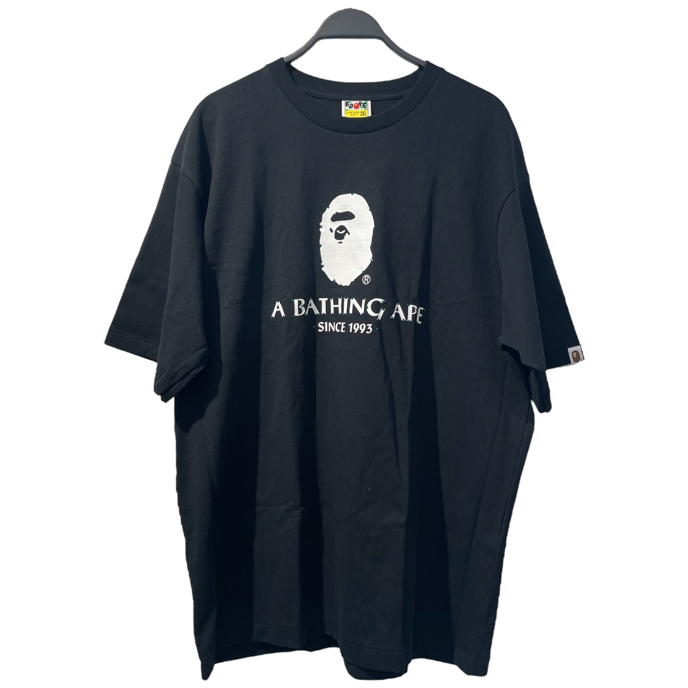image of A BATHING APE/T-Shirt/XXL/Cotton/BLK/Graphic/A BATHING APE SWARVORSKI TEE