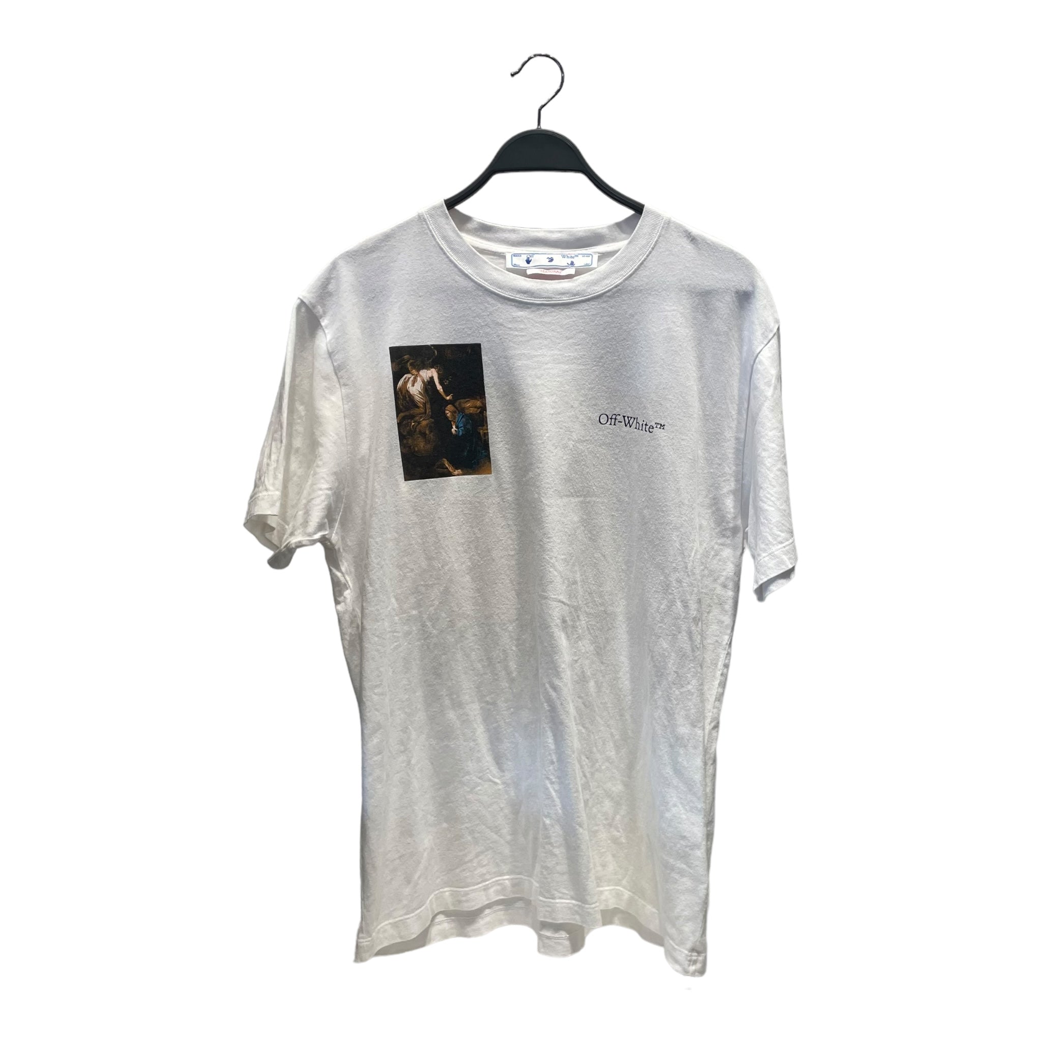 image of OFF-WHITE/T-Shirt/L/White/Cotton/OMAA027S22JER001/OMAA027S22JER001