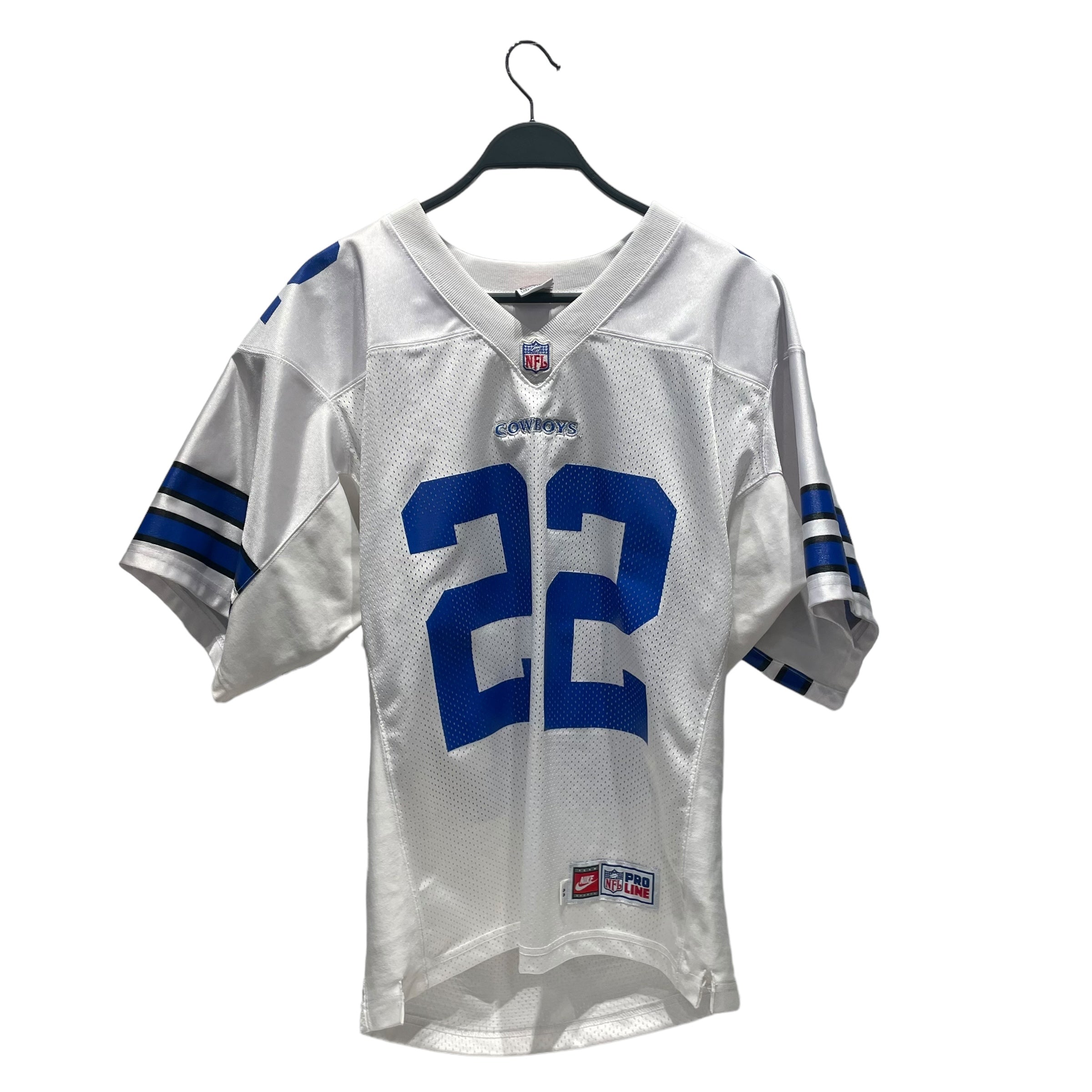 Image of NIKE/T-Shirt/L/Nylon/WHT/All Over Print/emmit smith #22