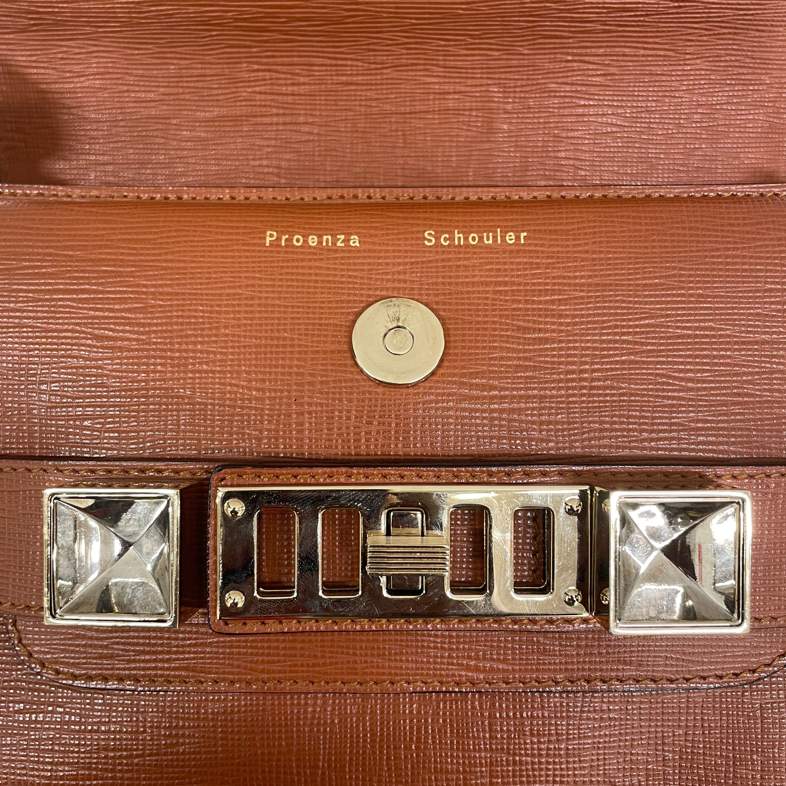 PROENZA SCHOULER/Cross Body Bag/Leather/BRW/ps11/CRSS BD/CALF/JACQUD LININ