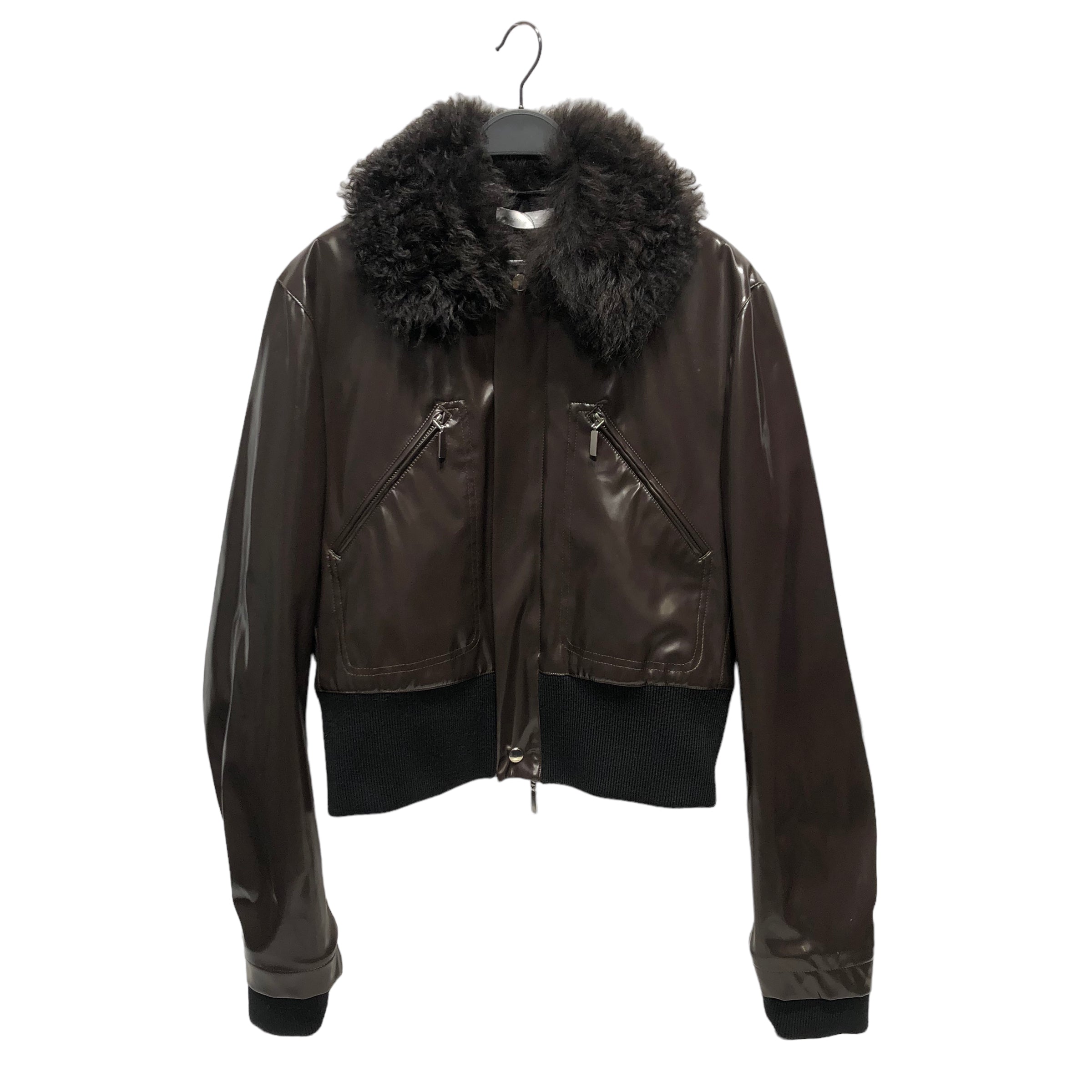 Image of MAXIMILIAN DAVIS/Jacket/L/BRW/FUR COLLAR