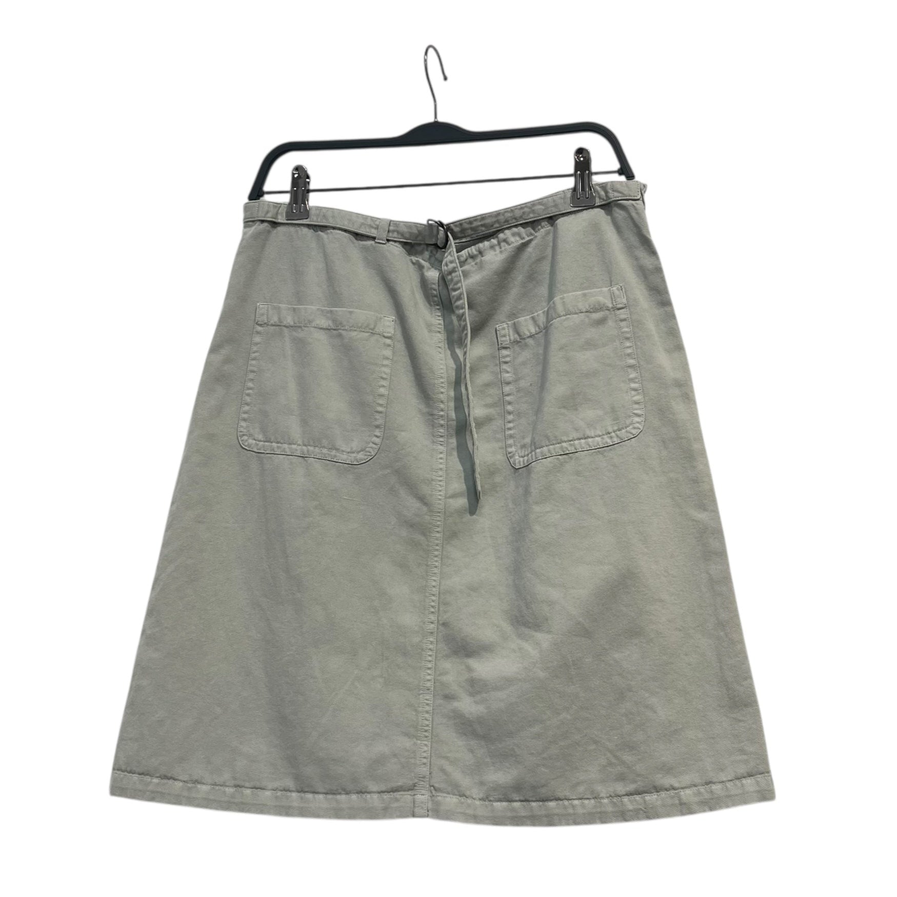 image of DRIES VAN NOTEN/Skirt/40/Cotton/GRY/BAKER POCKETS WITH BELT ATTACH