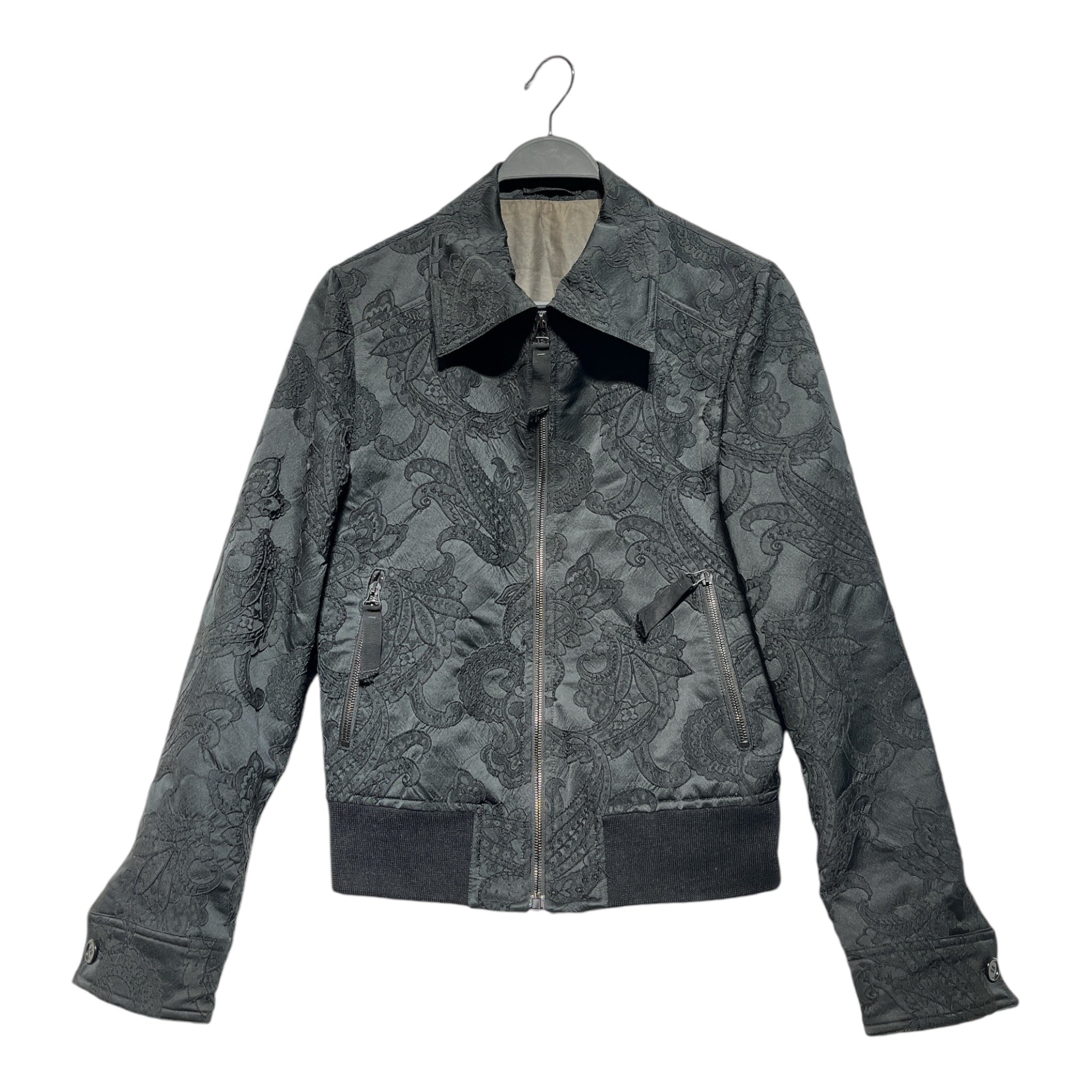 image of Alexander McQueen/Flight Jkt/46/Cotton/BLK/Paisley/