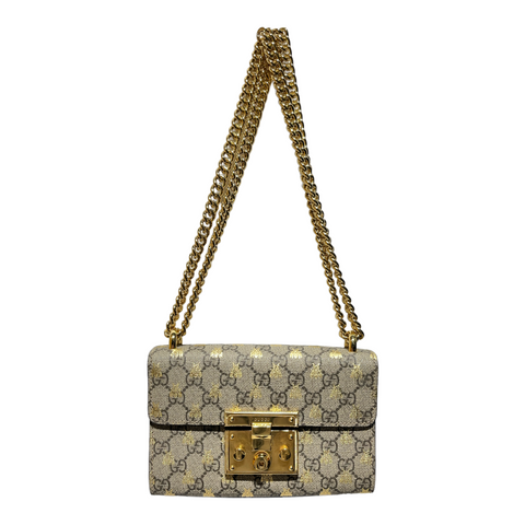 Gucci Blondie small shoulder bag in metallic silver leather | GUCCI® US