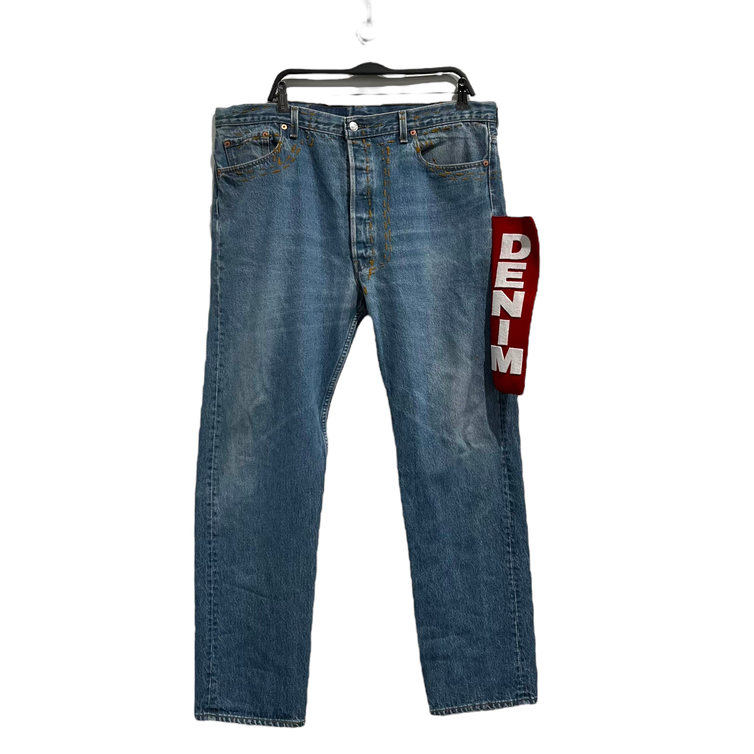 Image of DENIM TEARS/Levi's/CACTUS PLANT FLEA MARKET/Pants/40/Denim/BLU/Big Red Tab