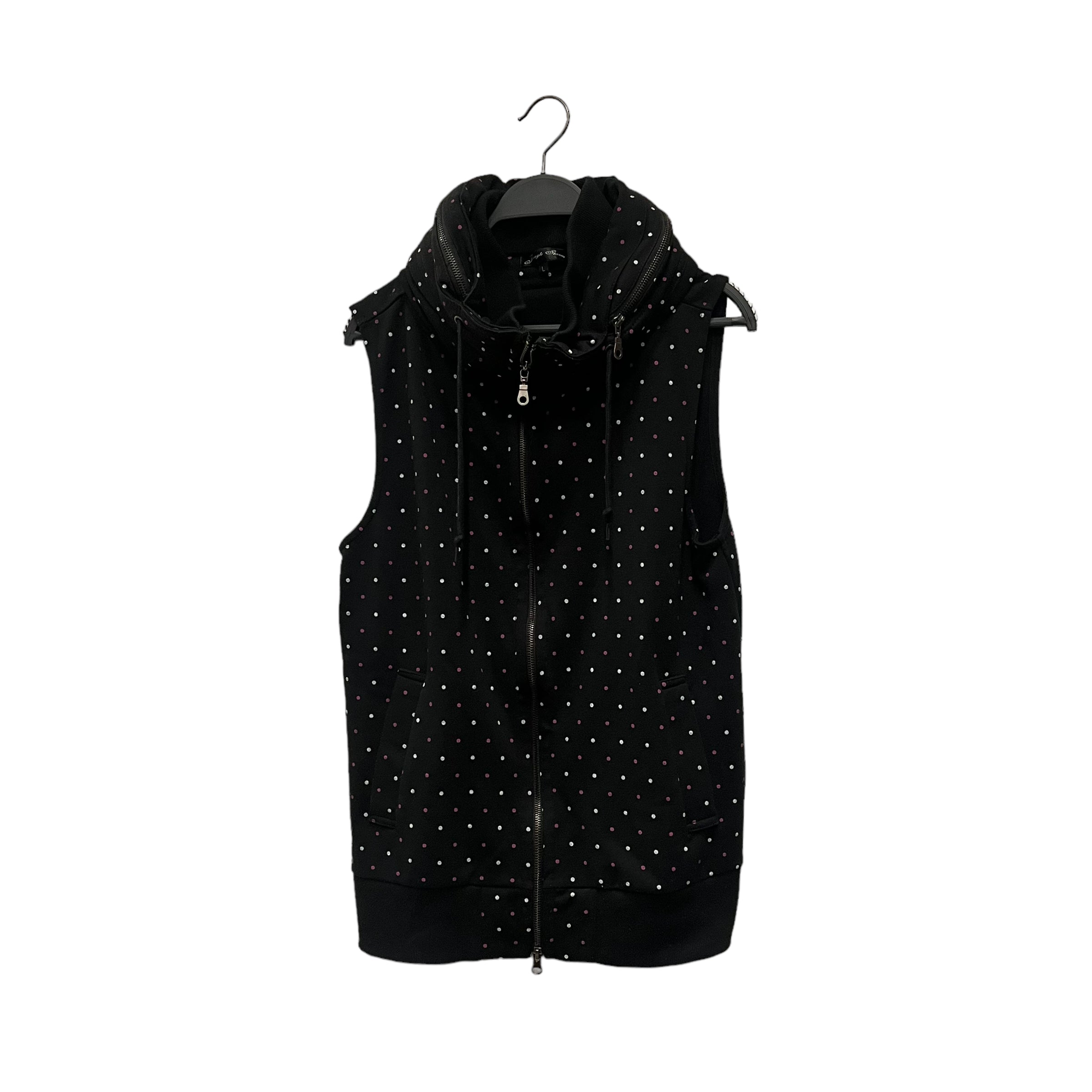 Image of JUNGLE STORM/Vest/L/Polka dot/Cotton/BLK/