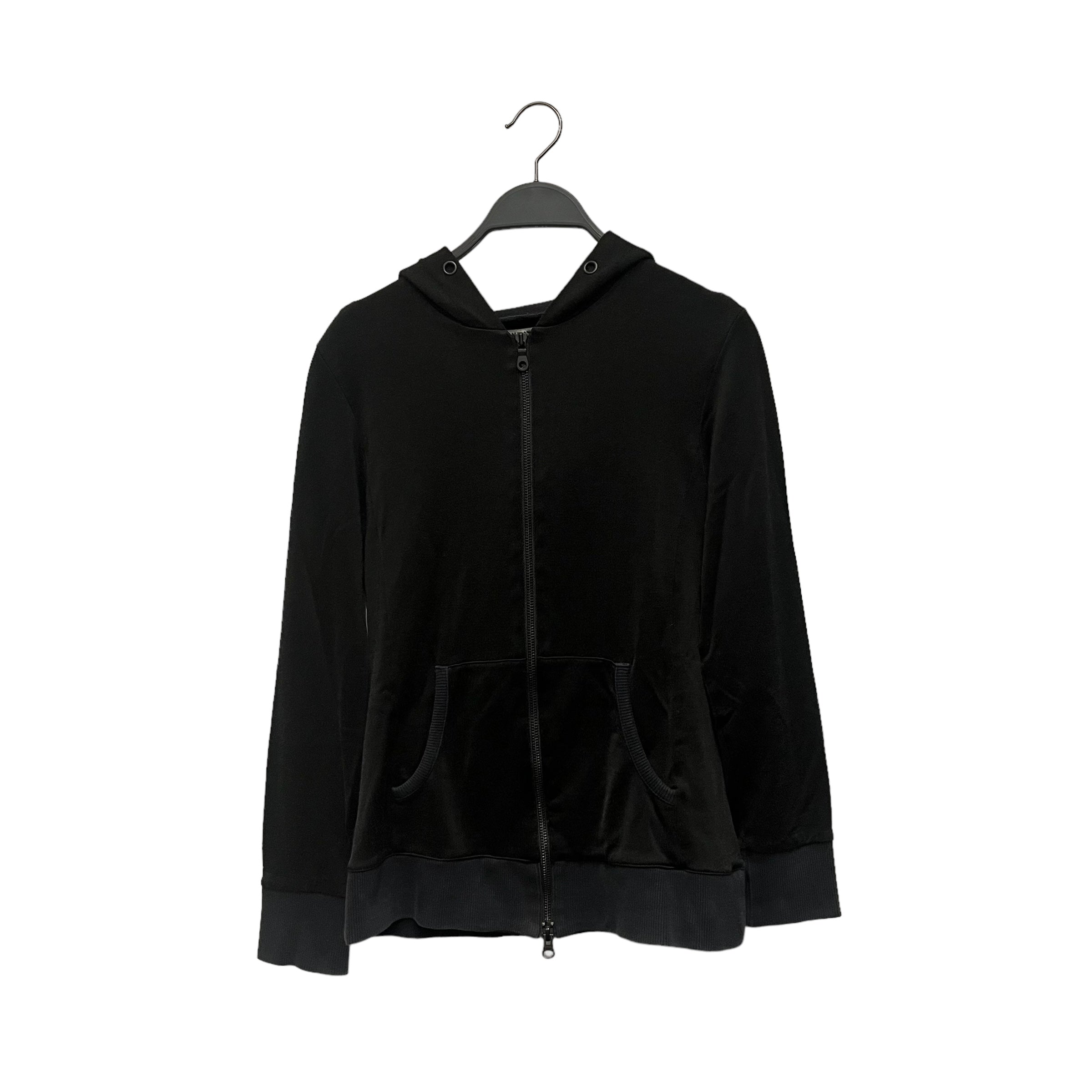 Image of KATHARINE HAMNETT LONDON/Zip Up Hoodie/M/Rayon/BLK/