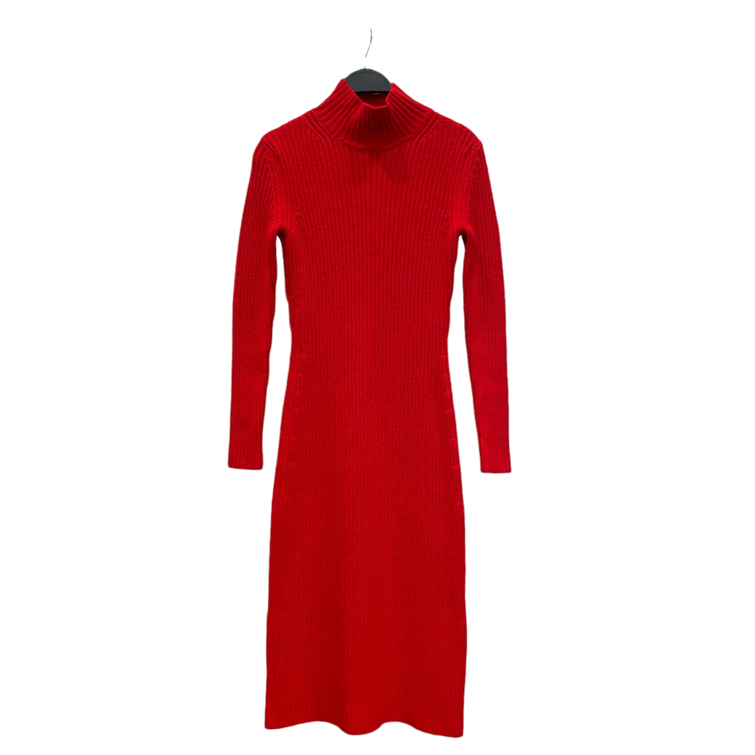 Image of BALENCIAGA/LS Dress/S/Wool/RED/