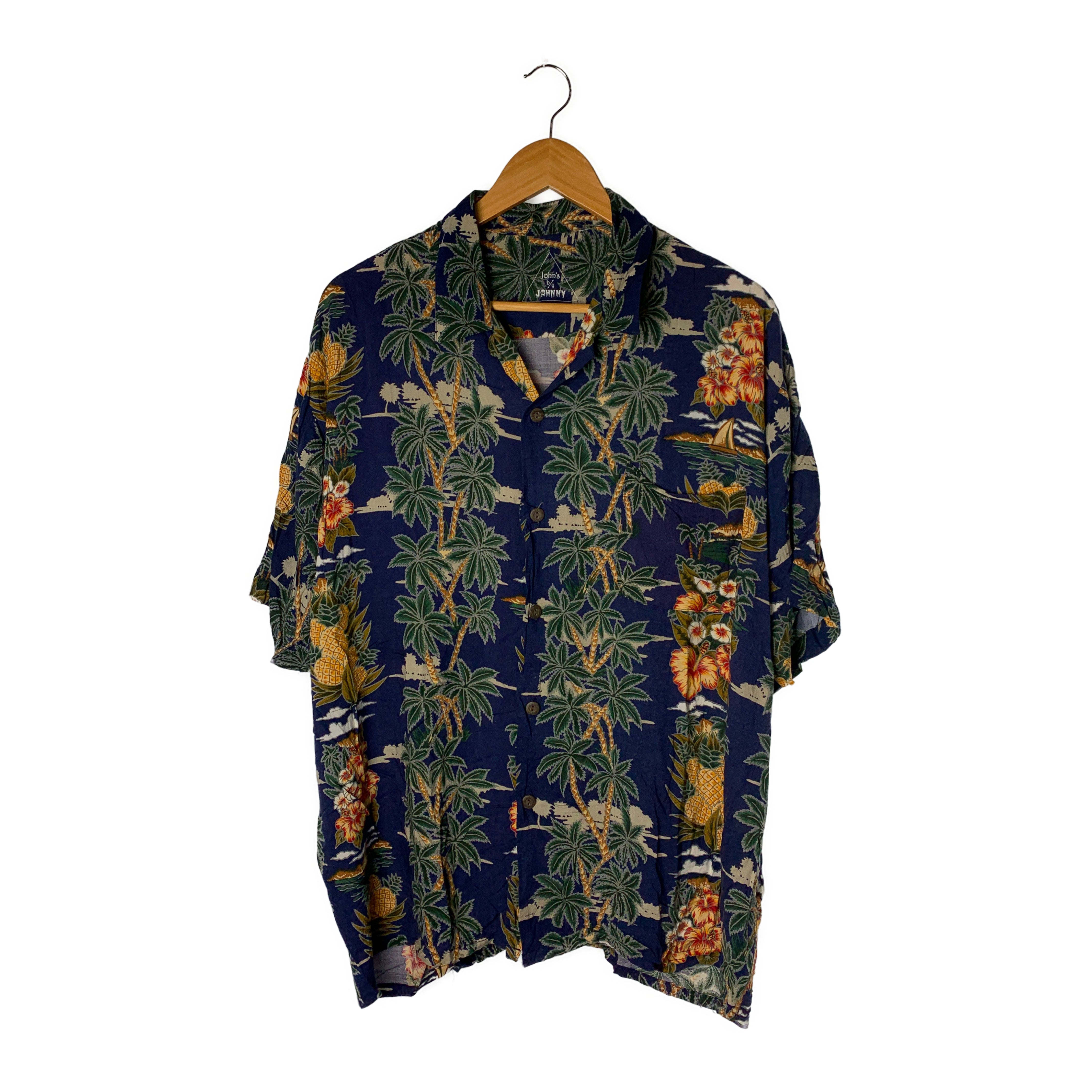 Johns by JOHNNY/Hawaiian Shirt/NVY/Cotton/All Over Print – 2nd STREET USA