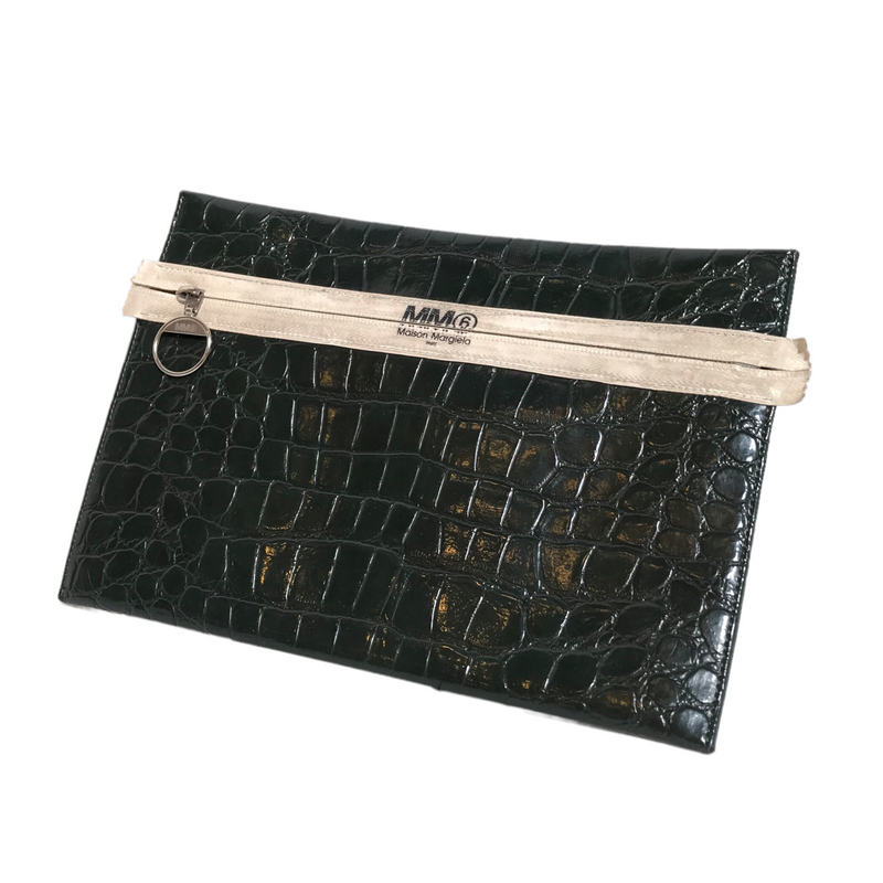 MM6/Clutch Bag/Animal Pattern/Leather/GRN