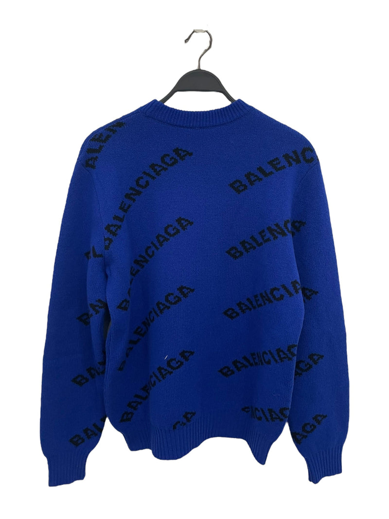 Balenciaga Logo Intarsia Halfzip Sweater In Grey  ModeSens  Half zip  sweaters Zip sweater Balenciaga logo