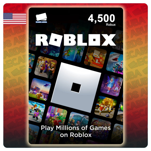 Ecards Aruba Roblox 4500 Robux Gift Card Usa - grande robux