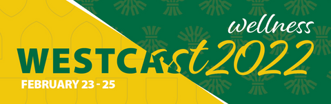 WestCAST 2022 text header on a yellow and green background