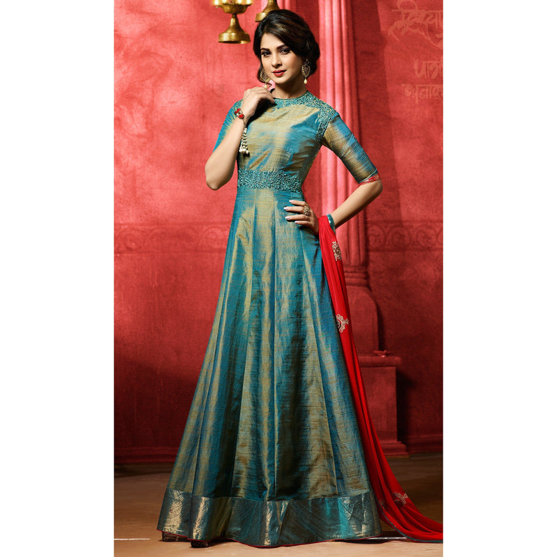 banarsi anarkali dress