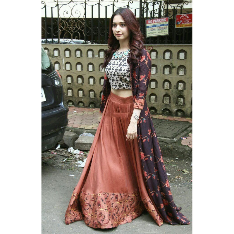 indo western dress lehenga