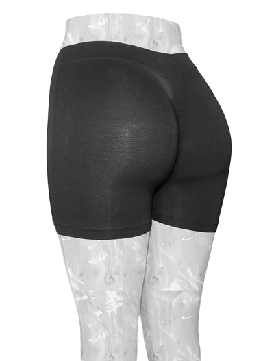 PoshSnob Active V-BACK Heathered Seamless Brazilian Scrunch Bum Clubwear  Leggings Sizes SL Grey - 2 COLOR OPTIONS