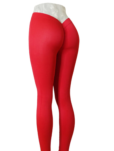 FITOP V Back Leggings for Women Scrunch Butt Lifting Yoga Pants