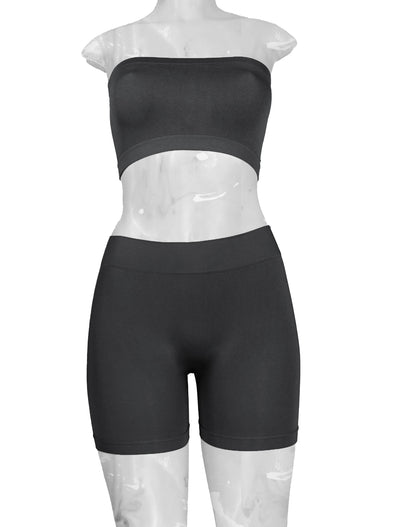 PoshSnob Heathered Sport Seamless Fitness Scrunch Leggings