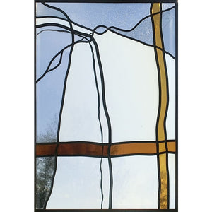 Wonderbaar 1) Modern stained glass window | Handmade modern stained glass ZE-98