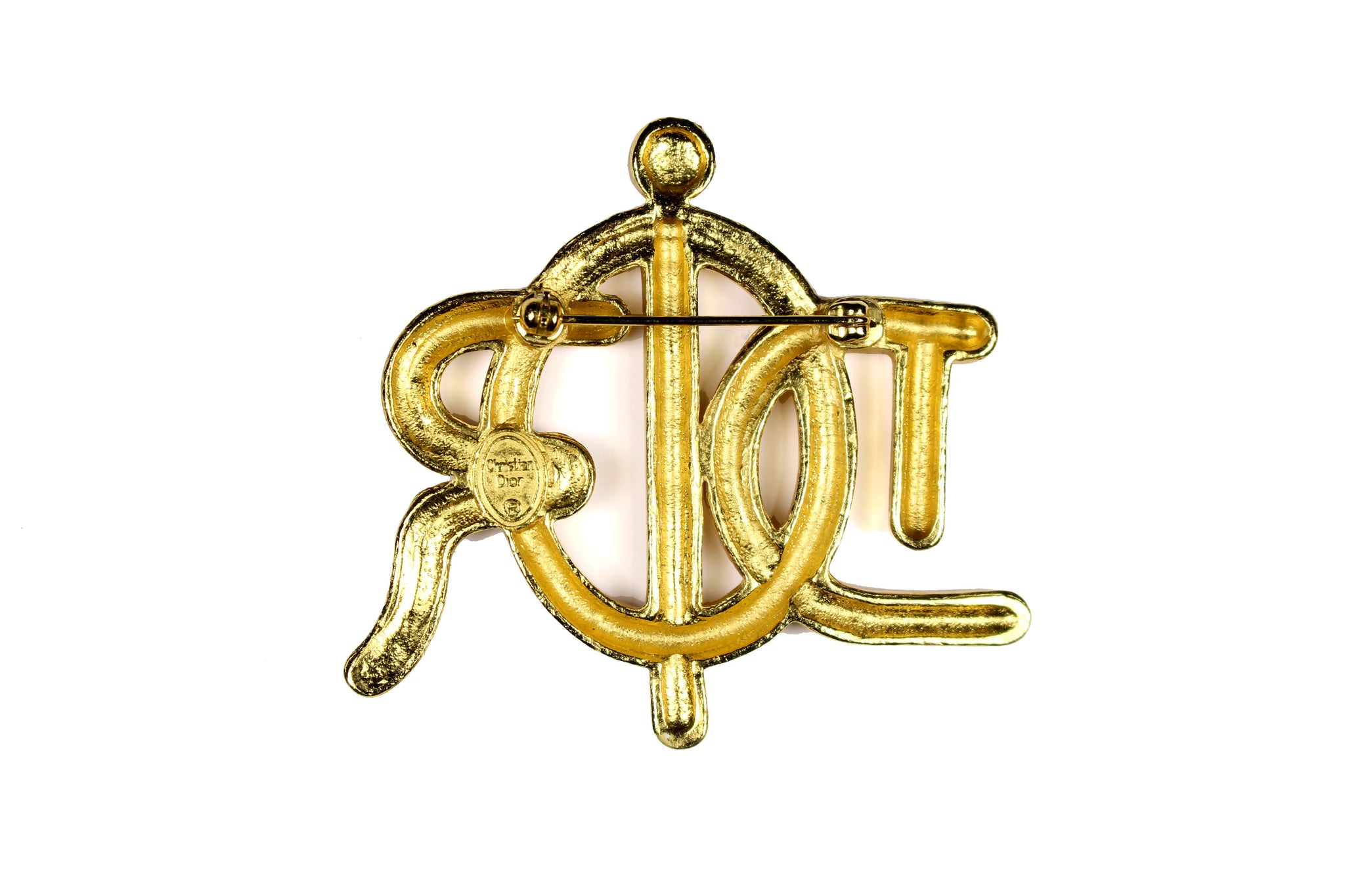 Bond 07 by Selima Optique Vintage Christian Dior Logo Crest Brooch