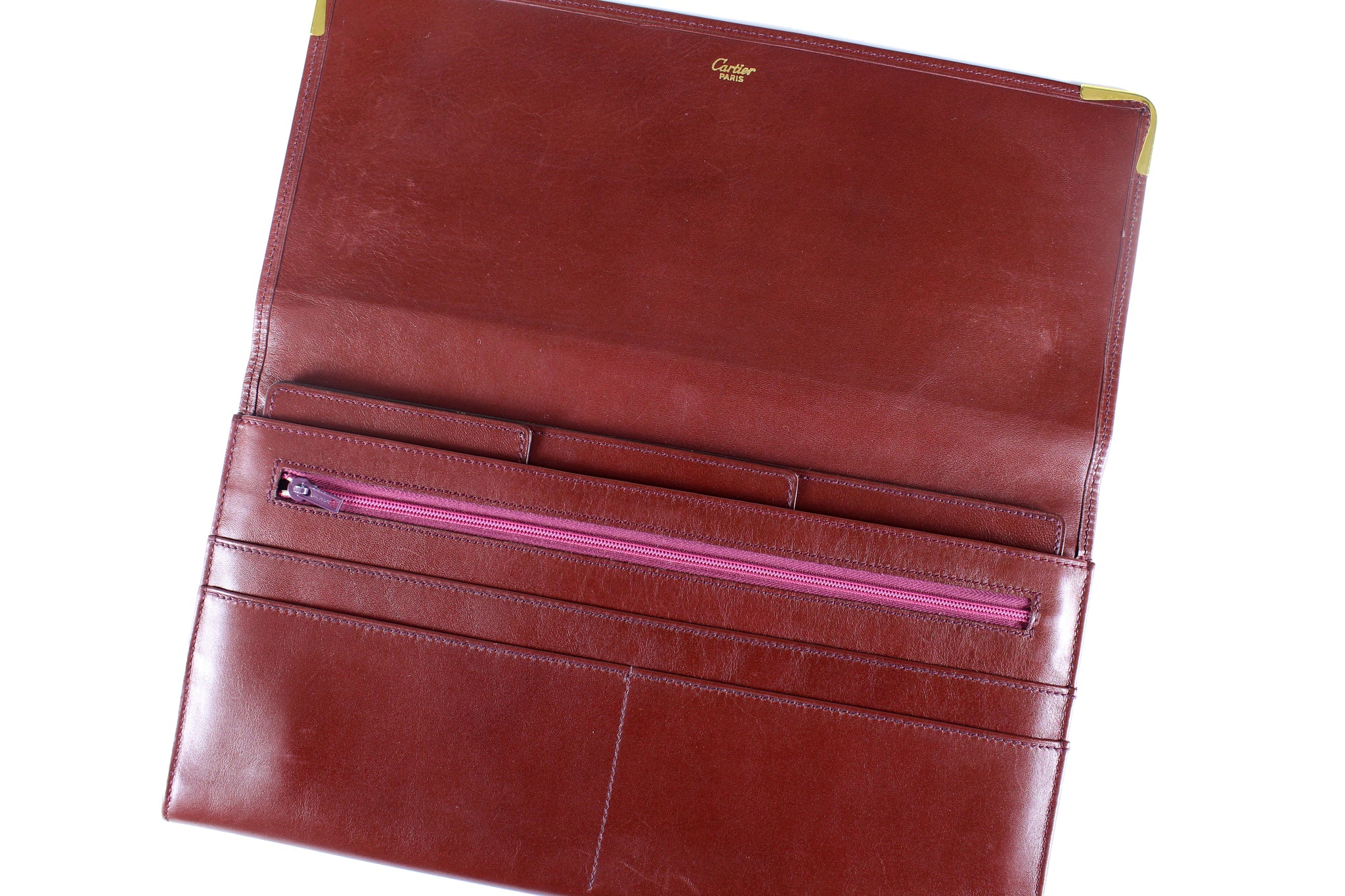 cartier paris leather wallet