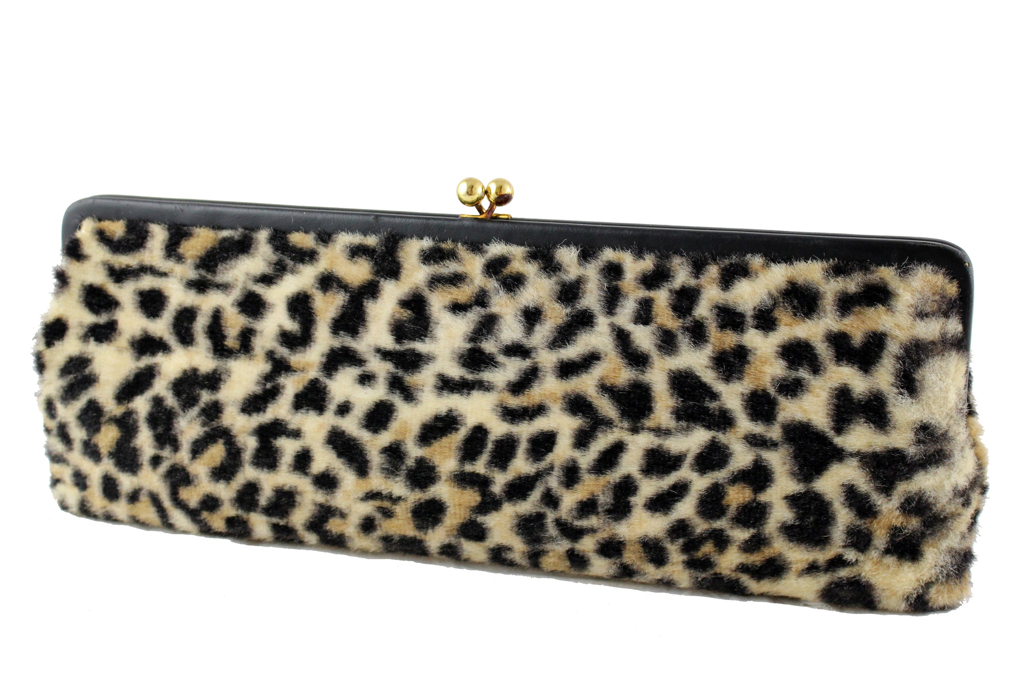 leopard clutch purse