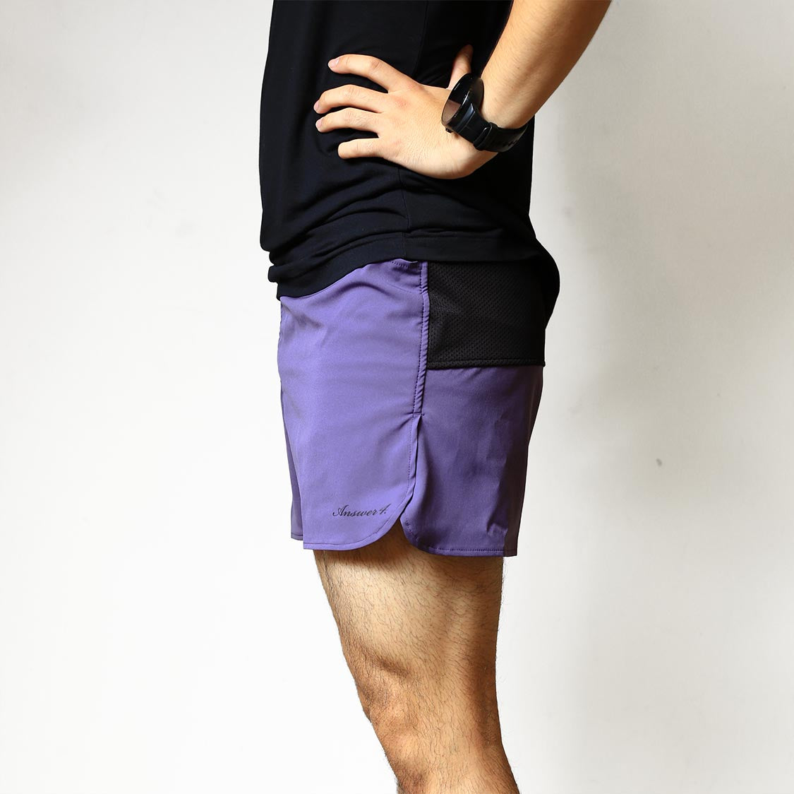 answer4 4Pocket Short Pants Purple サイズL - ウォーキング 