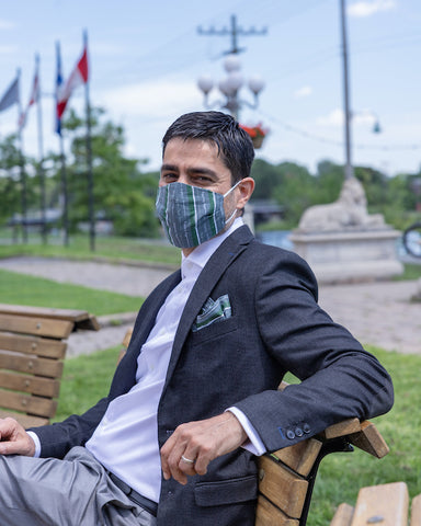 Stay Healthy Mask and Pocket Square