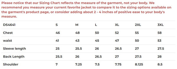 Daniel Smart Mfg. cross wind mesh armored motorcycle jacket blue sizing chart